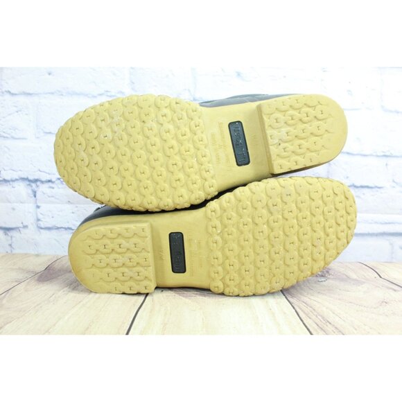 LL Bean Bean Boots 8" Fleece Lined Insulated Black Gum Slate Plaid 10 M - Picture 7 of 10